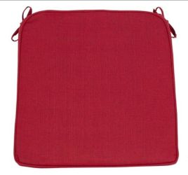 Hampton Bay 20 in. W x 20 in. D CushionGuard Universal Outdoor Seat Pad in Chili (Set of 3)