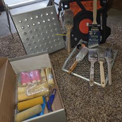 Paint Brushs And 2  Ladder Platforms