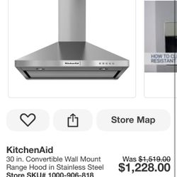 Kitchen Aid Range Hood 
