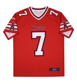 Angels baseball Jo Adell football jersey NEW size Adult XL - new