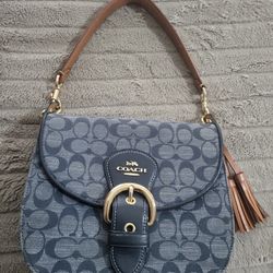 Denim Coach Purse 