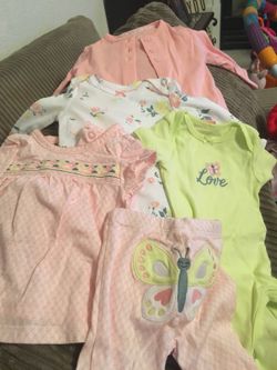 Carters 5 piece 3 month set for $8