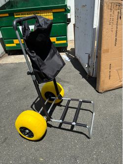 Beach cart with 13” big balloons wheels for sand
