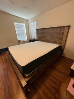 Cali king frame and mattress