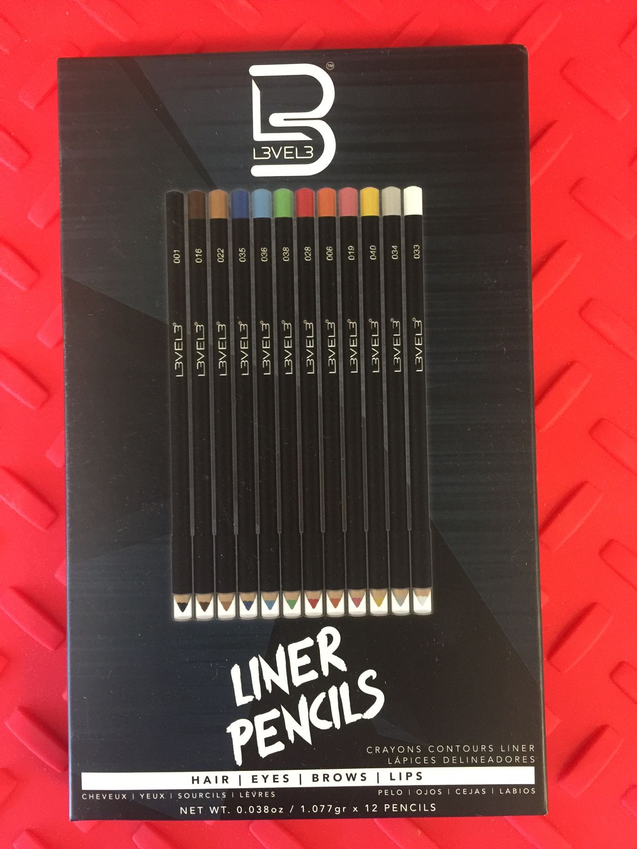 L3 Multipurpose Pencil Liners 12pc Set Eyeliner Brows Lips Long Lasting Smooth