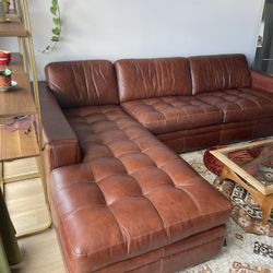 Rapallo Leather Sectional Couch