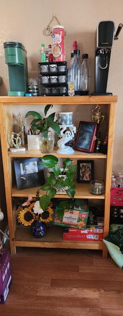 Wooden 3-Shelf Bookcase
