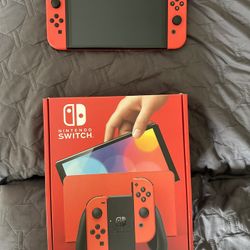 Kamikaze OLED Mario themed Switch (Japanese) With 512 GB MicroSD Card