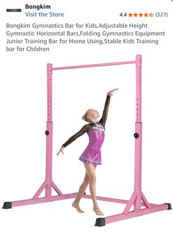 Bongkim Adjustable Gymnastics Bar for Kids – Pink – Brand New – $50