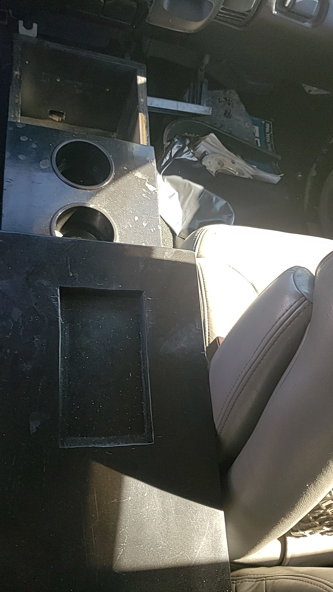 Custom center console for mid 90s suburban