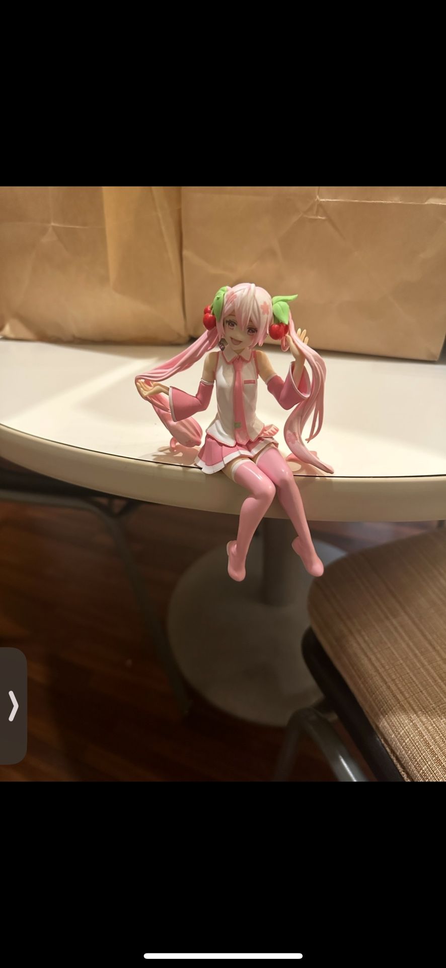 Sakura Hatsune Miku Sitting Figure