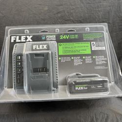FLEX 24v battery 3.5 Ah and fast charger