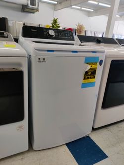 New Midea MLTW45M4BWW
27 Inch Top Load Smart Washer with 4.5 cu. ft. Capacity, 10 Wash Cycles, 700 R