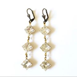 New Handmade Crystal Dangle Earrings