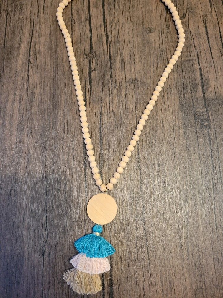 Cute Beaded Long Necklace 