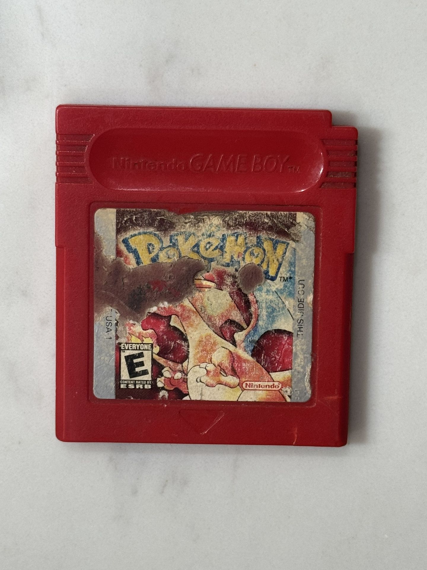 Pokemon Red W/ New Battery Authentic Nintendo Gameboy GAME