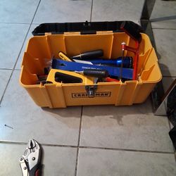 Crabsman tool box with miscellaneous tools