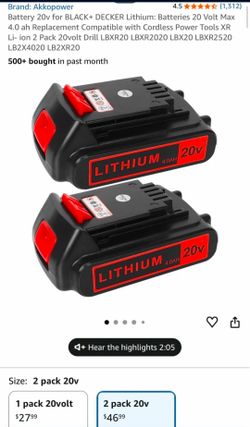 LBXR20 Battery for Black & Decker