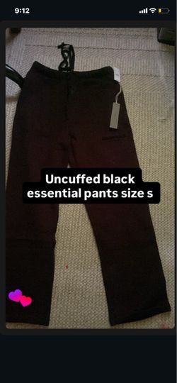 Uncuffed essential pants