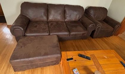 Couch, Chair, Ottoman Set