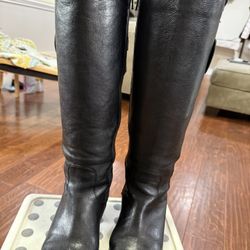 Womens Tall Leather boots, Size 7.5