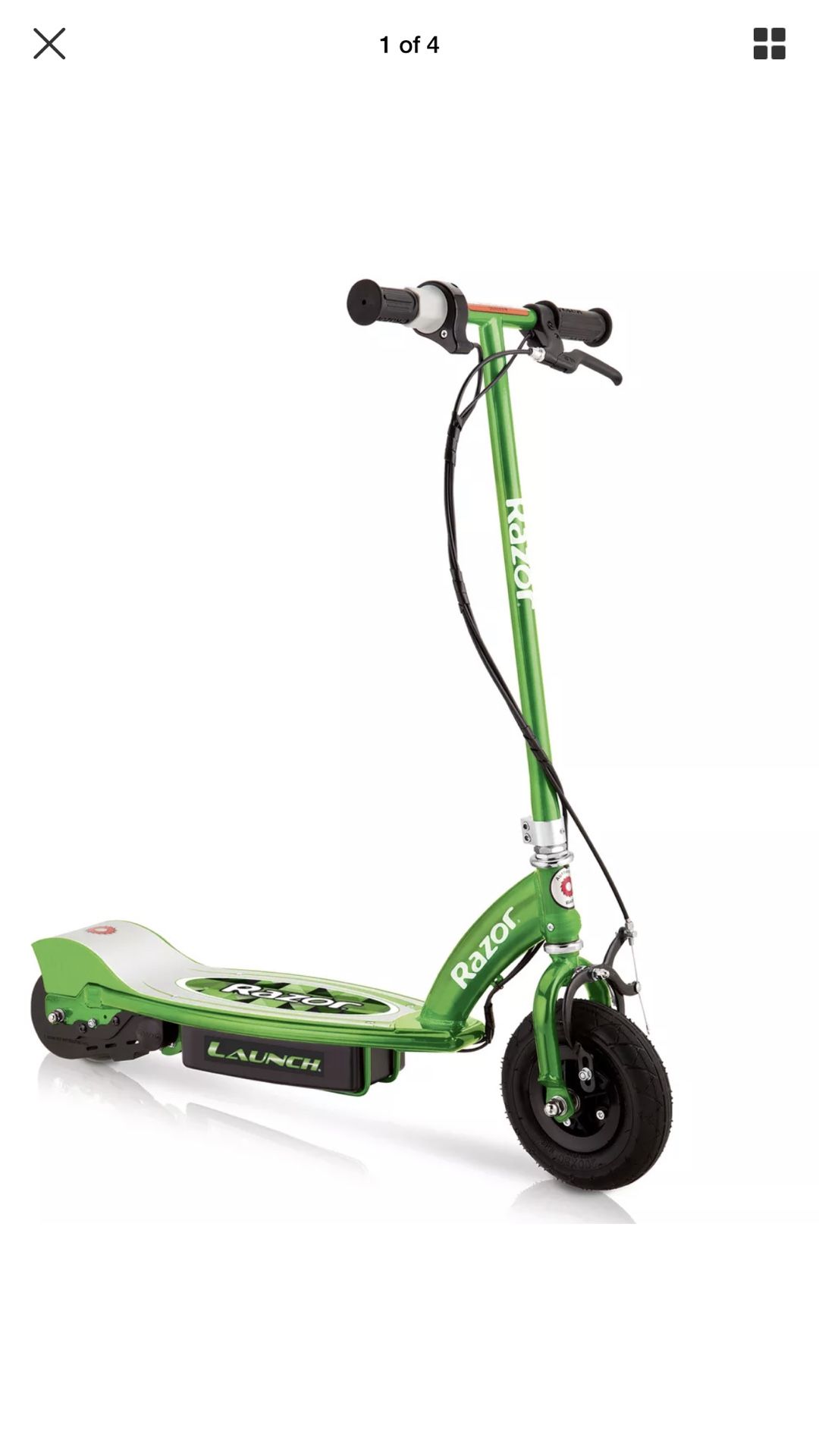 RAZOR LAUNCH MOTORIZED 24 VOLT RECHARGEABLE ELECTRIC POWER KIDS SCOOTER, GREEN