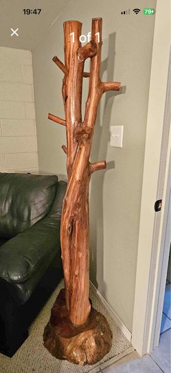 Cedar coat rack