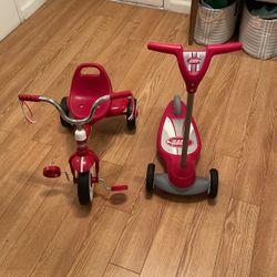 Radio Flyer Tricycle And Scooter For A Toddler