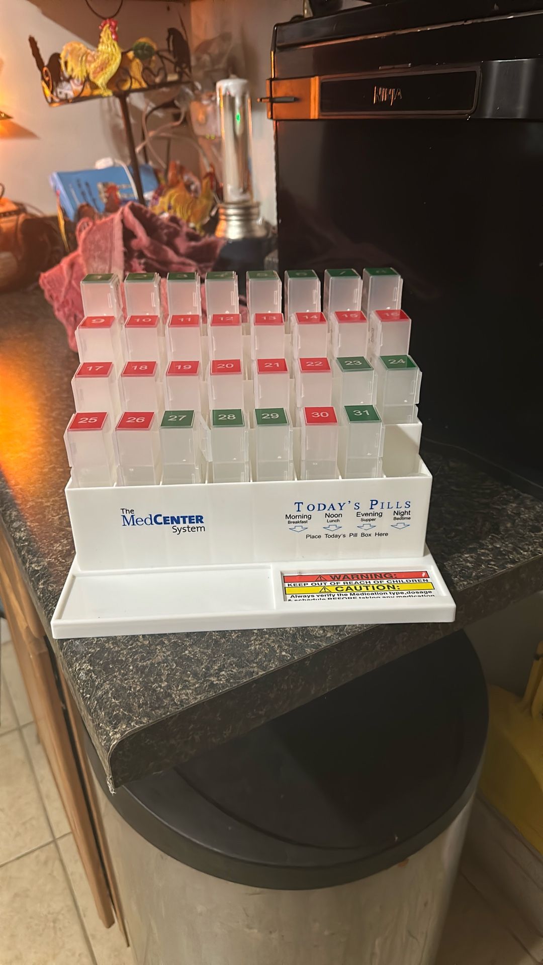 The Medcenter System Organizer Medicine Box.