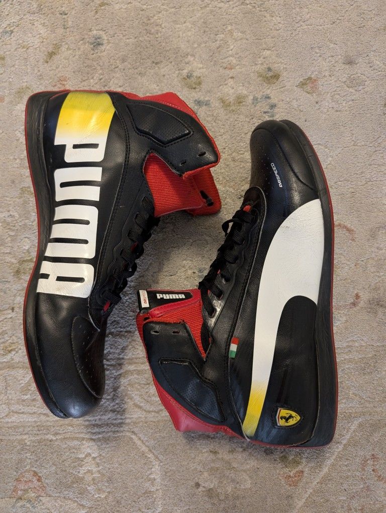Vintage Men's Puma Evospeed 1.2 Mid Scuderia Ferrari Fashion Sneaker 