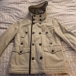 LIU jeans Sherpa Lined Button Down Jacket 