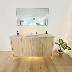Real Relax Fluted Buffet Cabinet with Storage