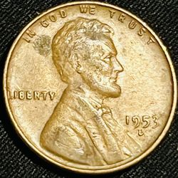1953D Wheat Penny With Errors