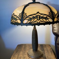 Lamp Slagg Glass Antique 