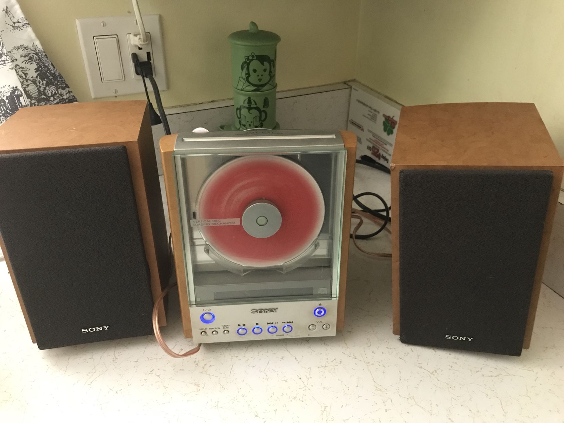 Sony CMT-EX1 AM/FM CD Player HI-FI stereo bookshelf micro system