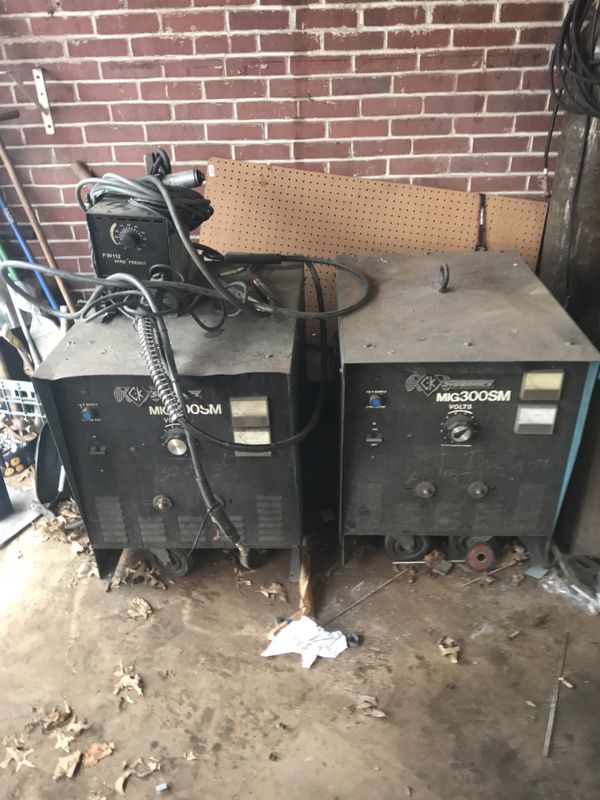 Ck systematics mig welders! One was set up for steel and one for
