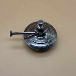 Vintage Oil Lamp, Silverplate Handheld Lamp Rare