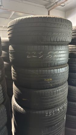 225-55-19 used tires set