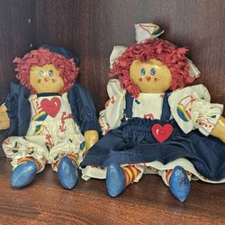 Raggedy Ann and Raggedy Andy Dolls