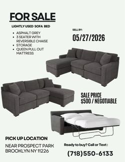 LIGHTLY USED SOFA BED