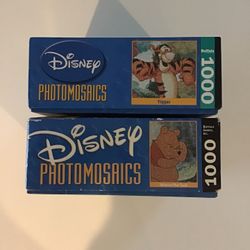 2 Disney Photomosaics 1000 Piece Puzzles