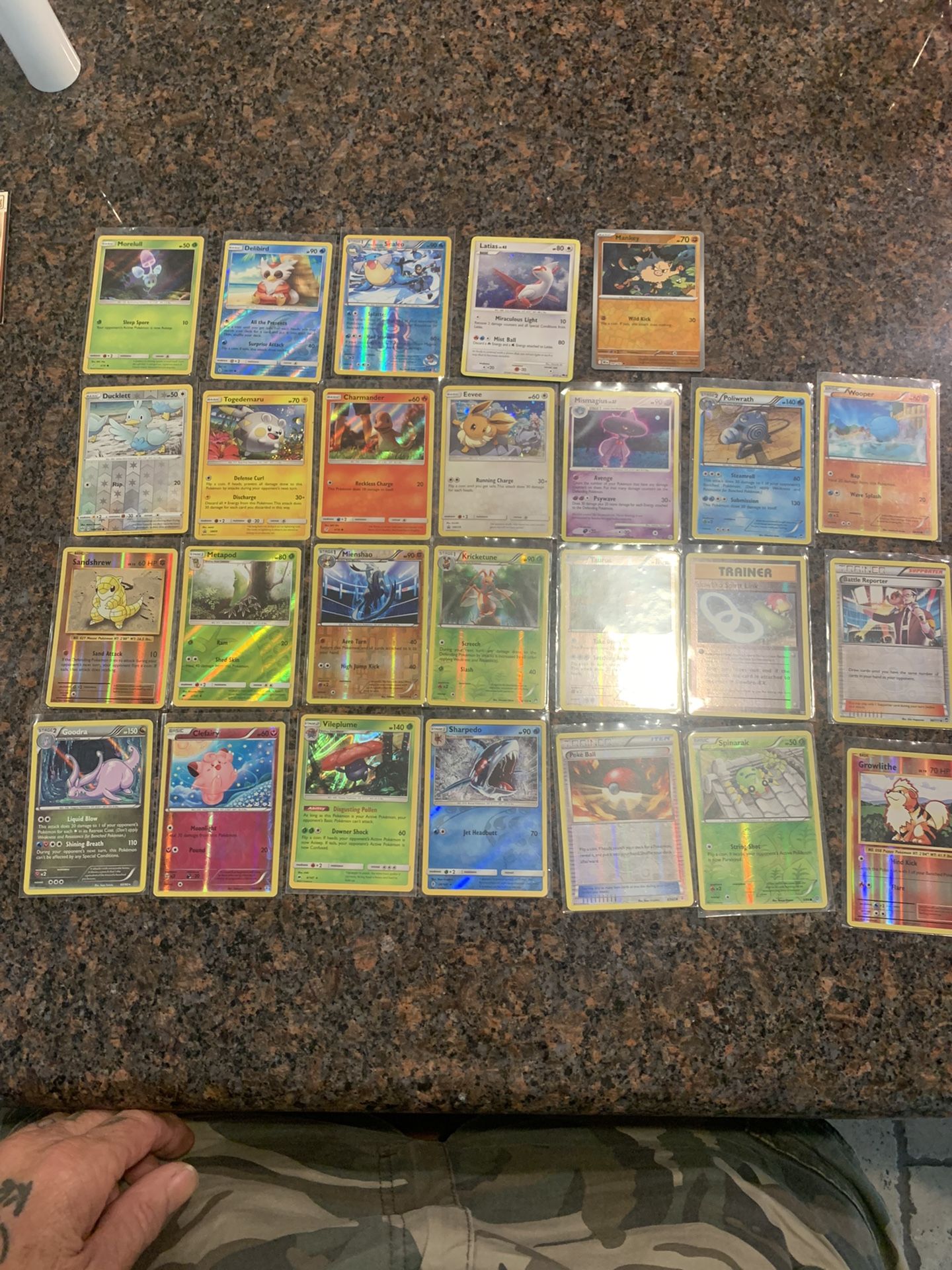 30 Pokémon Halo graphic Cards Most In Sleeves Different Years Bundle Price