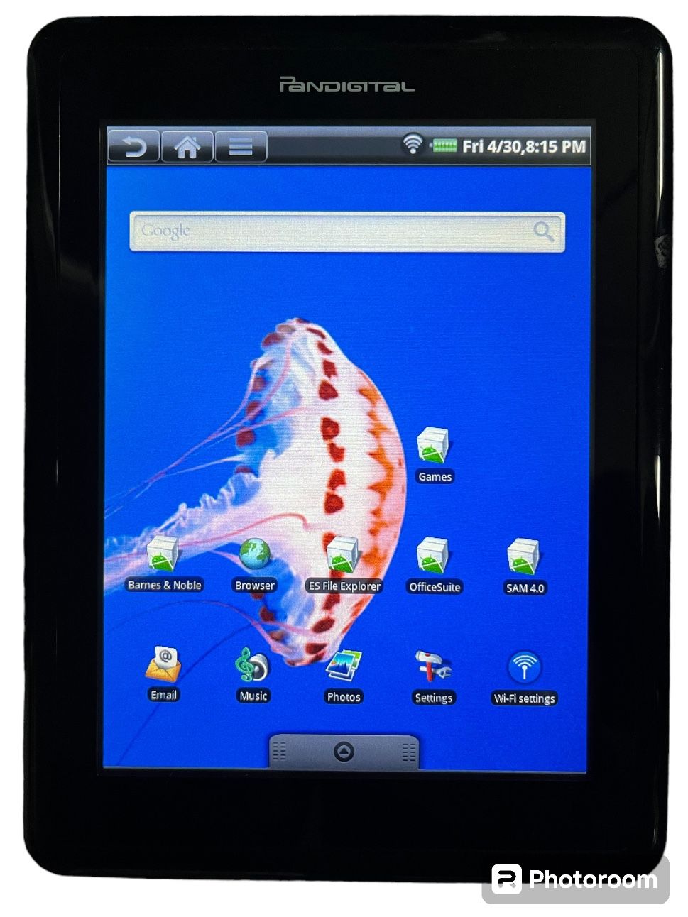 Pandigital Novel Multimedia E-Reader Model R7T40WBLF0. 4GB