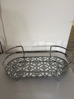 Chrome Metal Decorative Tray