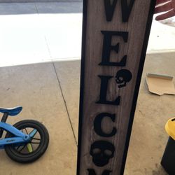 Welcome Halloween Sign 
