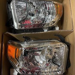 14 to 20 Toyota Tundra Headlights Chrome Luces Micas Calaveras OEM STYLE 