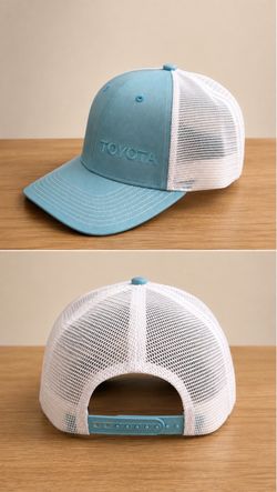 Toyota Light Blue & White Mesh Trucker Hat