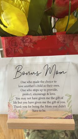 Bonus Mom Plaque 