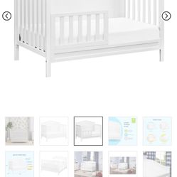 White Crib With Mattress