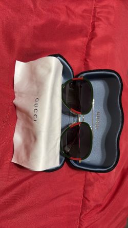 Lentes  Gucci GG0062S AVIATOR SUNGLASSES IN GREEN/RED